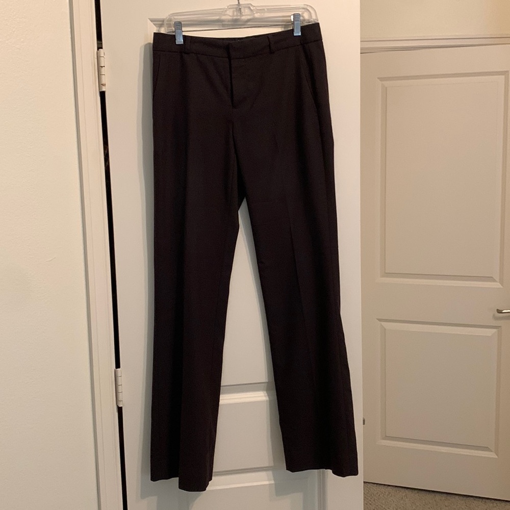 Banana Republic Martin Fit Boot Leg Pants Deep Purple Tweed - size 4